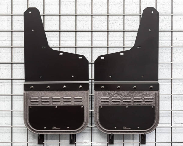 BLACK REAR MUD FLAPS 20-26 GMC HD– Canada Hitch Rack