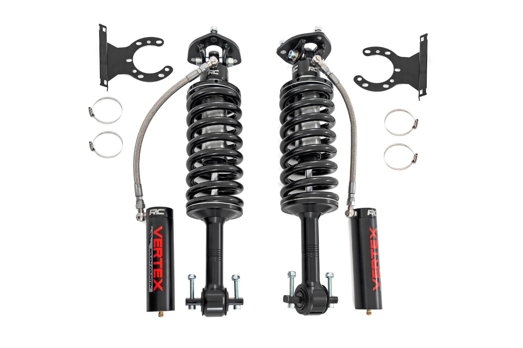 Vertex 2.5 Remote Reservoir Leveling Coilovers | 2 Inch | Chevy/GMC 1500 (07-18 & Classic)